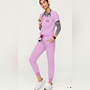 Figs Petite Zamora Joggers & Catarina Scrub Top set in XS 
Color is Dusk